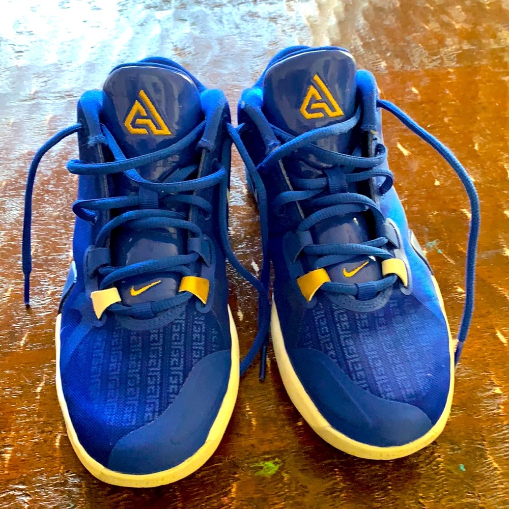 Boys Nike 6 blue& gold Nike Giannis